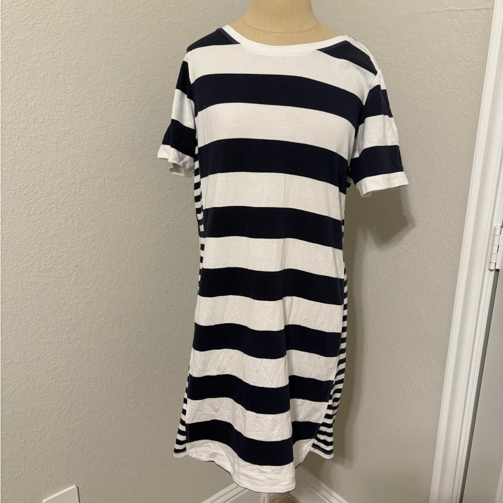 Tommy Bahama Navy and White Striped Mini Dress